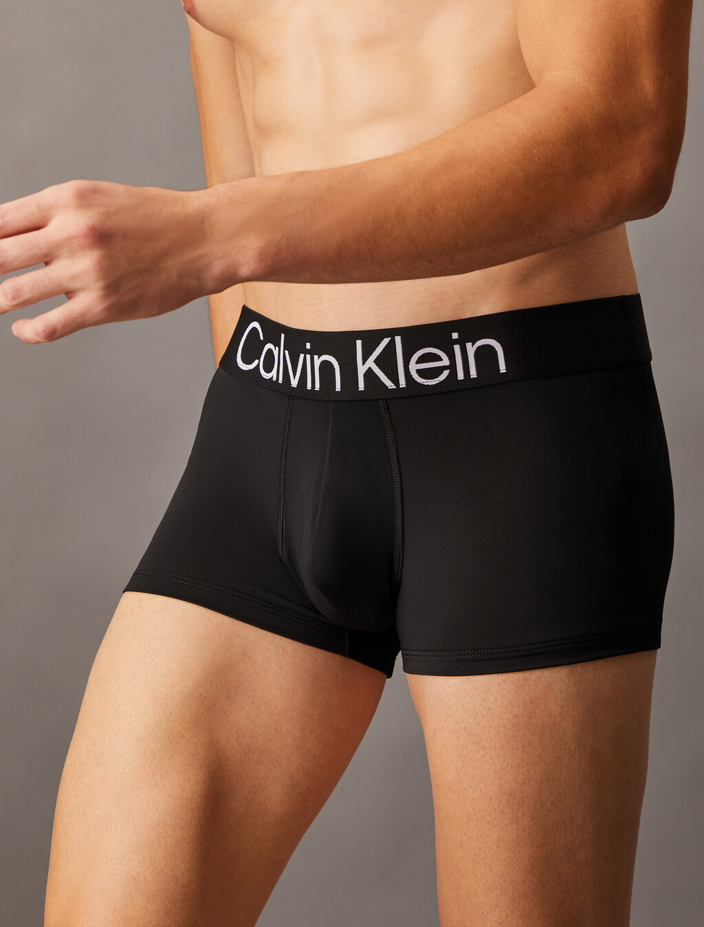 Bold Logo Low Rise Trunks 3 Pack, Black, hi-res