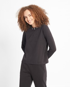 CORE PLUS CK LOGO LONG SLEEVE TEE, CK BLACK, hi-res