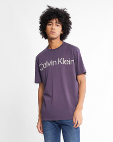 Faded Logo Crewneck Tee, Nightshade, hi-res