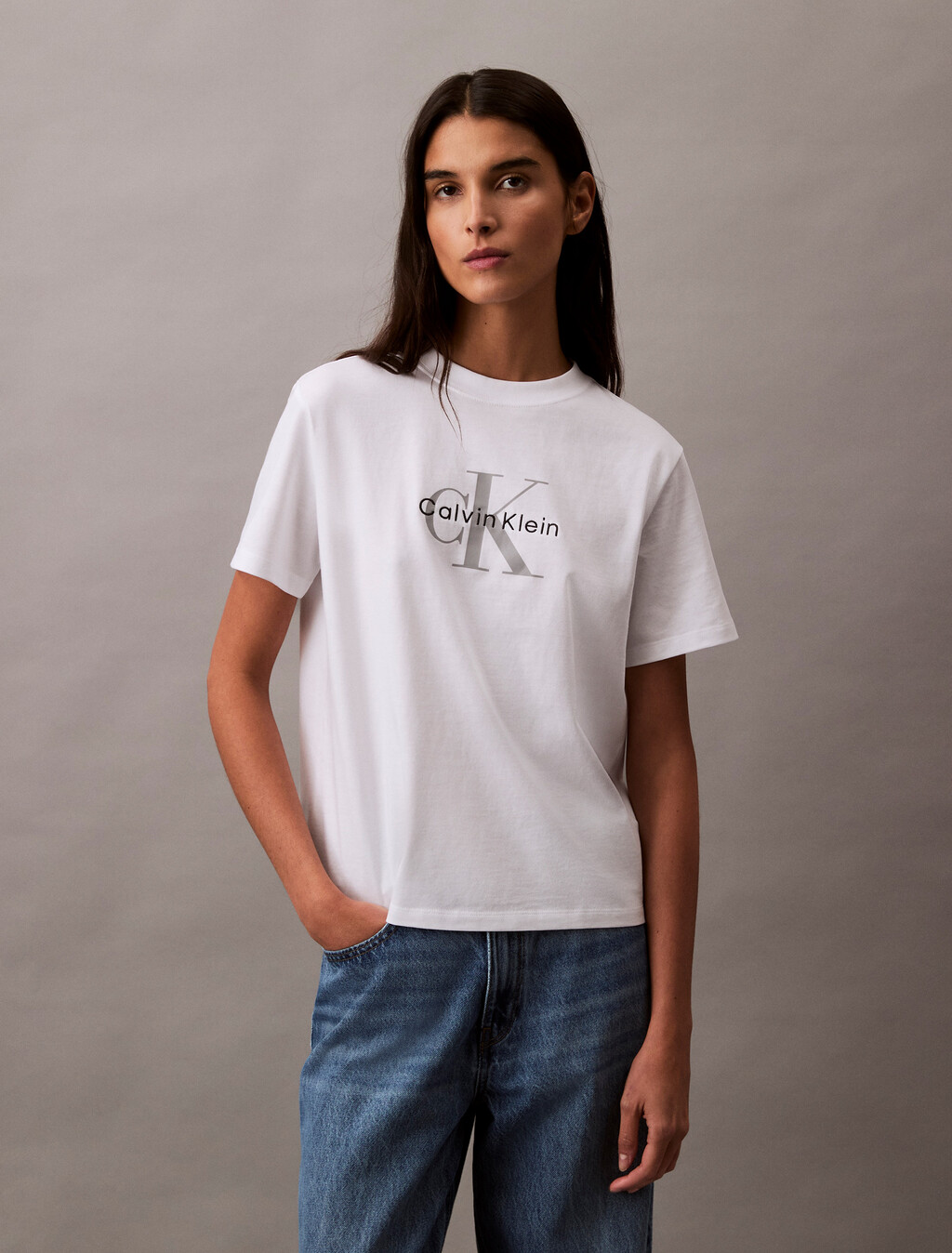Monogram T-shirt, Brilliant White, hi-res