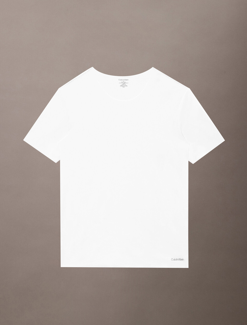 CK Black Crew Neck T-Shirt, White, hi-res