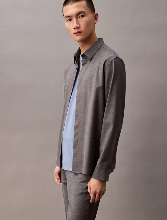 Refined Virgin Wool Slim Trouser
