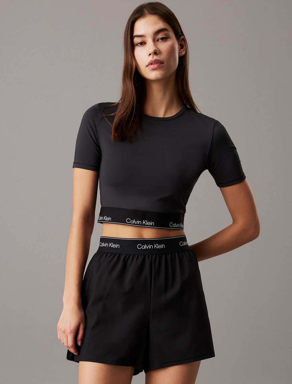 Modern Sport Cropped Tee, /Black, hi-res