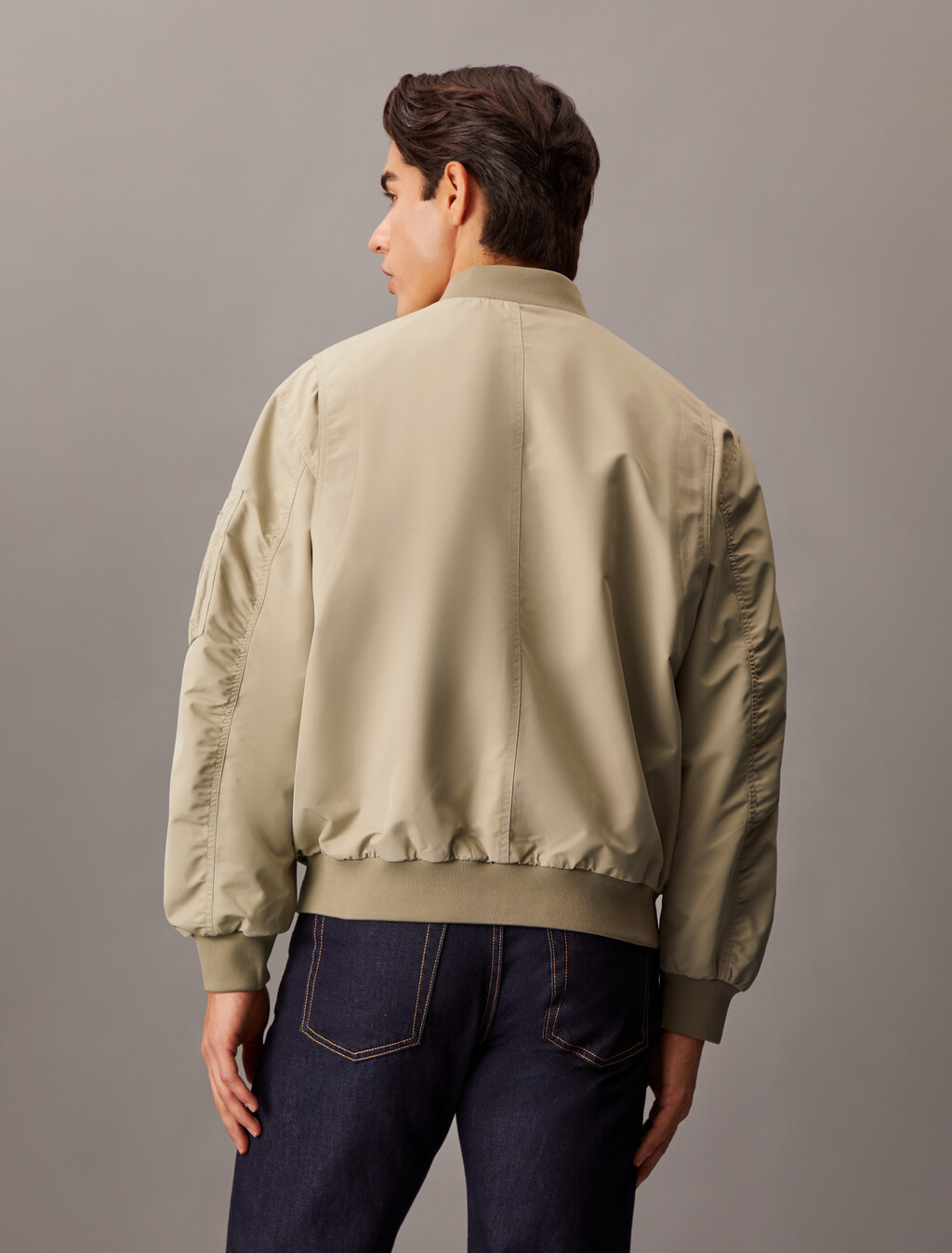 UV Protect Lightweight Bomber Jacket, Plaza Taupe, hi-res
