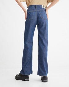 SUMMER TENCEL HIGH RISE WIDE LEG JEANS, Med Front Seam, hi-res