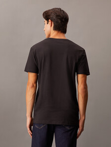 Tonal Monogram Embroidery Tee, Ck Black, hi-res