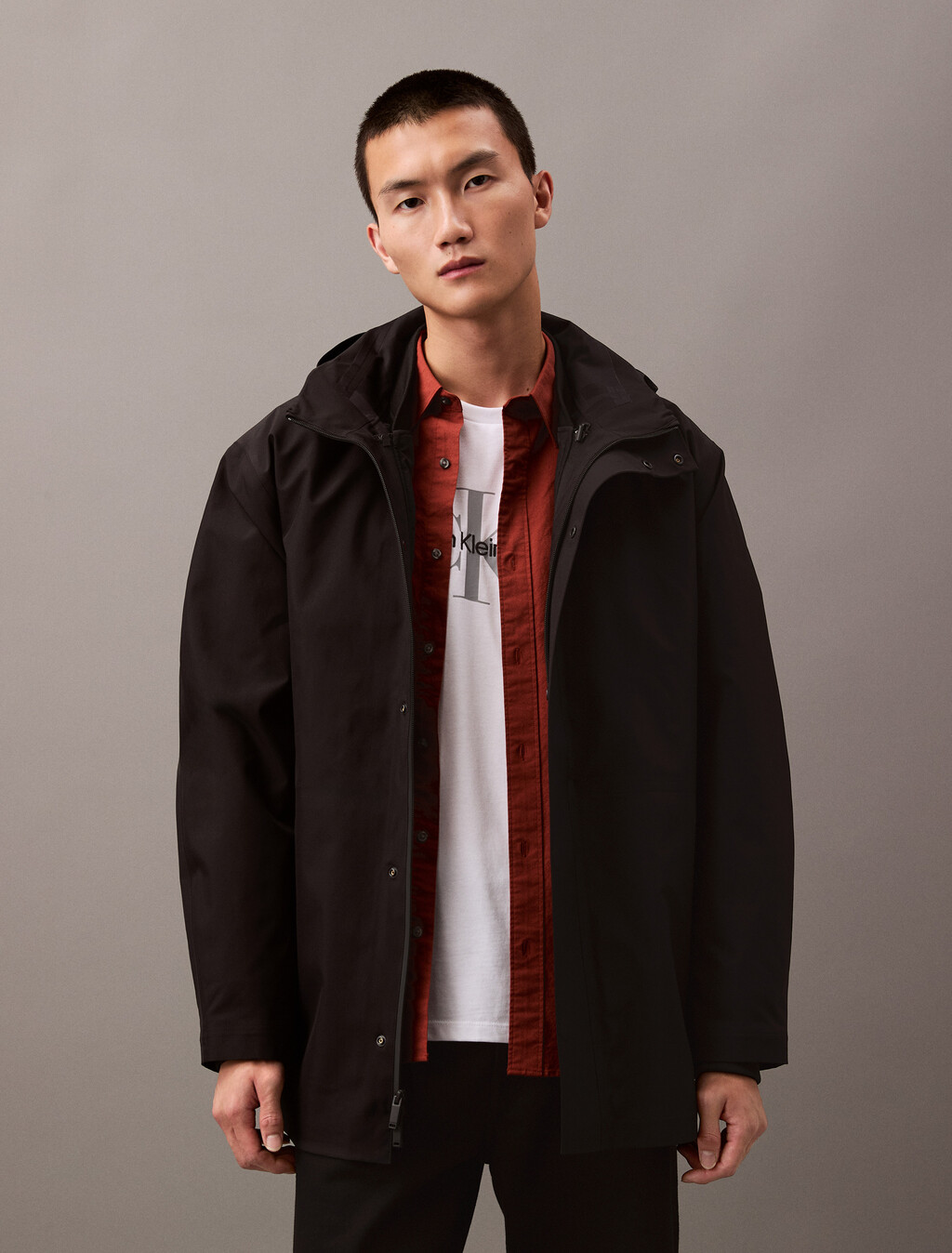 3-in-1 Mid Length Jacket, Black Beauty, hi-res