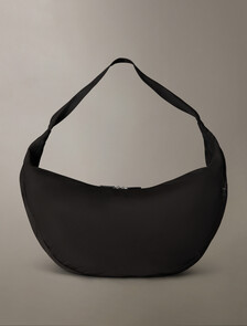 Pinched XL Hobo Bag, Black, hi-res