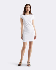 ARCHIVE LOGO BABY T-SHIRT DRESS, Brilliant White, hi-res