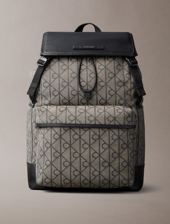 Water Repellent Logo Jacquard Backpack