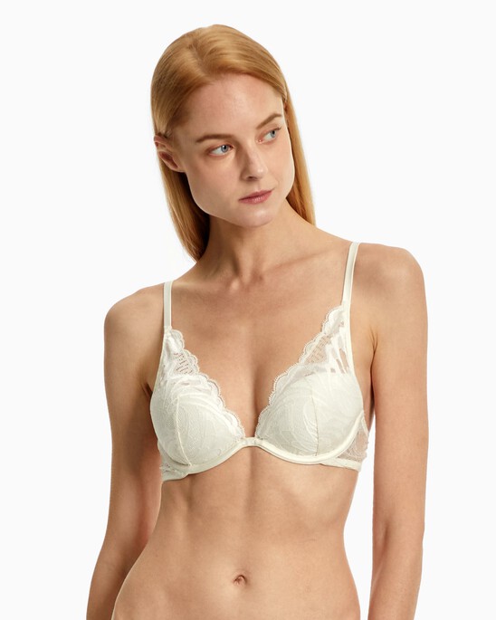CK Black Bridal Lightly Lined Plunge Bra