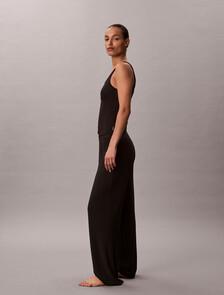 Soft Modal Pyjama Pants, Black, hi-res