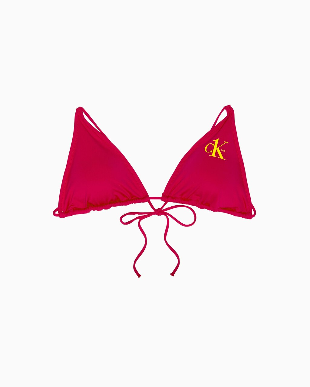 CK ONE TRIANGLE BIKINI TOP, Royal Pink, hi-res