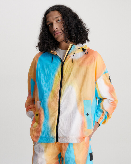 Recycled Nylon Multicolour Windbreaker