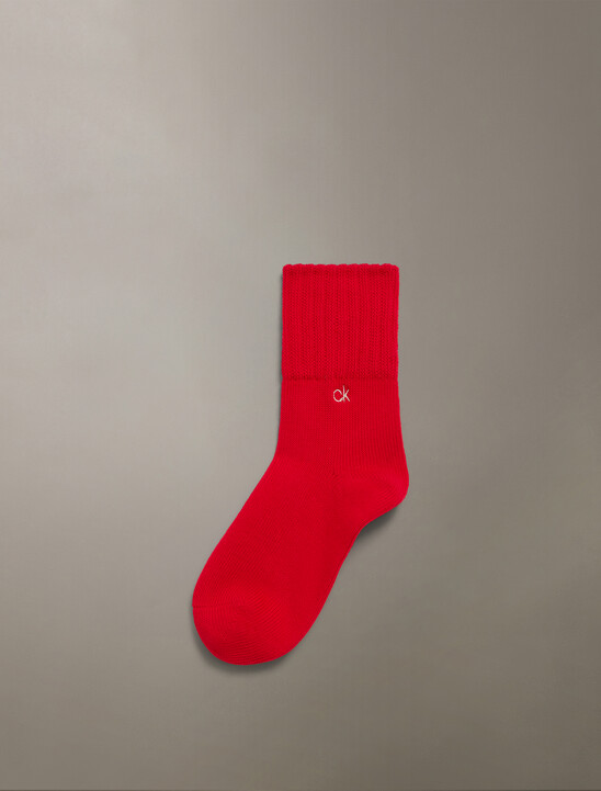 Loose Cuff Crew Sock
