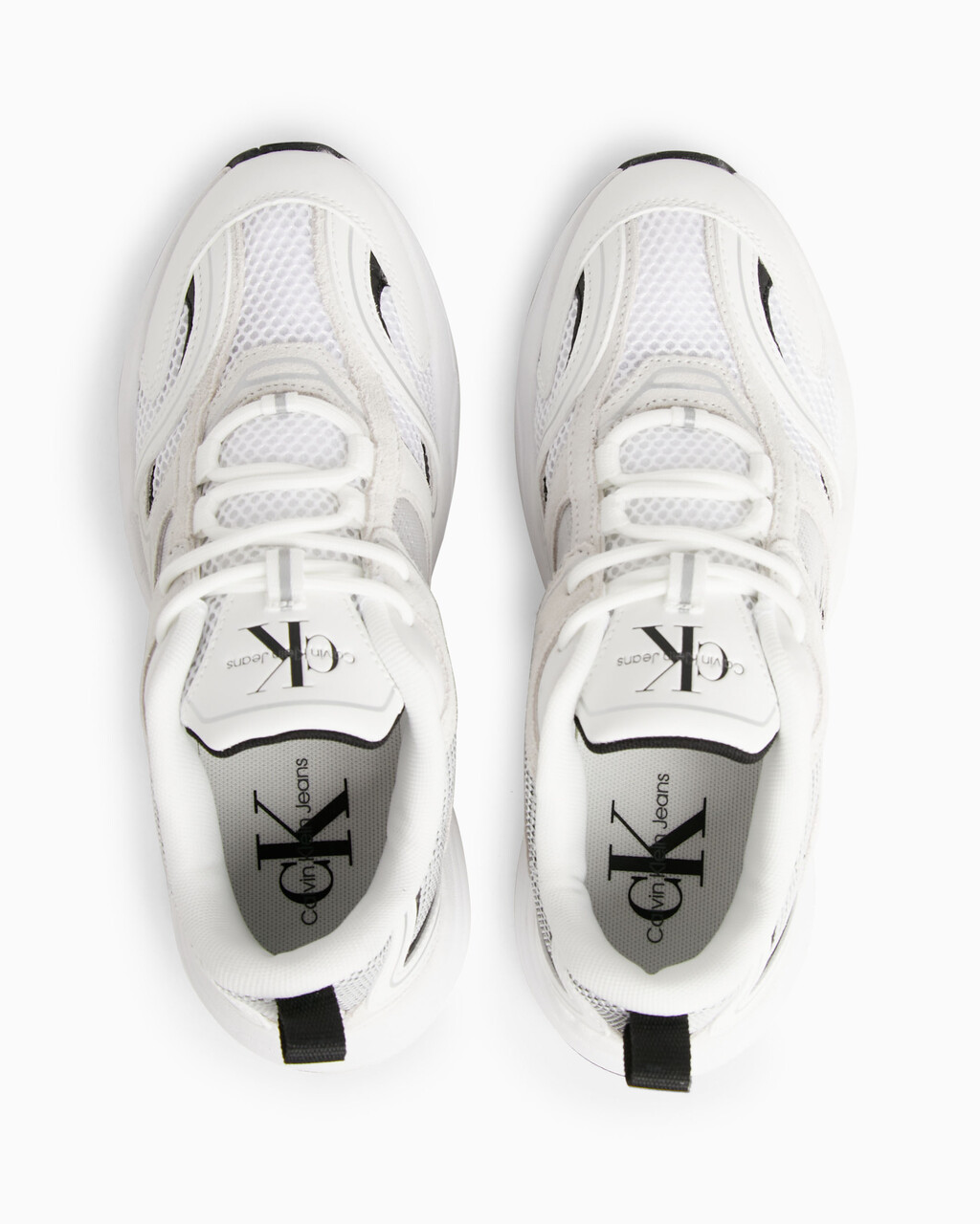 Leather Sneakers, Bright White/Black, hi-res
