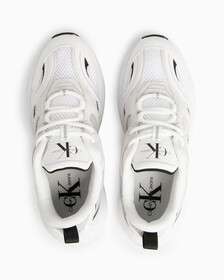 Leather Sneakers, Bright White/Black, hi-res