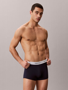 Icon Cotton Stretch Trunks 3 Pack, Snow Heather/Pear Sorbet/Shoreline, hi-res