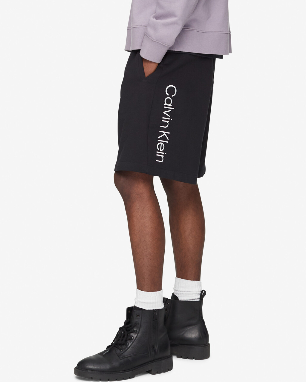 LOGO TERRY SHORTS, Black Beauty, hi-res