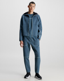 Zip Up Logo Hoodie, DARK SLATE, hi-res