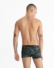 Calvin Klein 1996 Low Rise Trunks, ON THE DANCE FLOOR LOGO+BLACK, hi-res