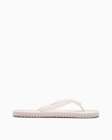 MONOGRAM FLIP FLOPS, Eggshell, hi-res
