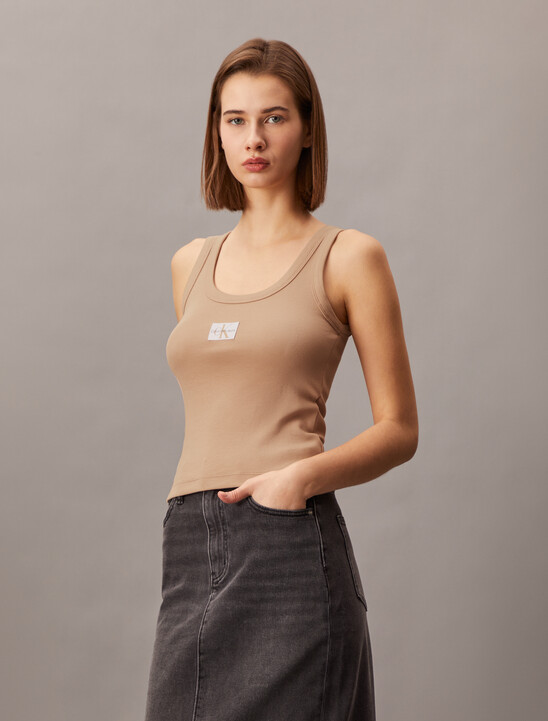 Body Stretch Rib Knit Tank Top