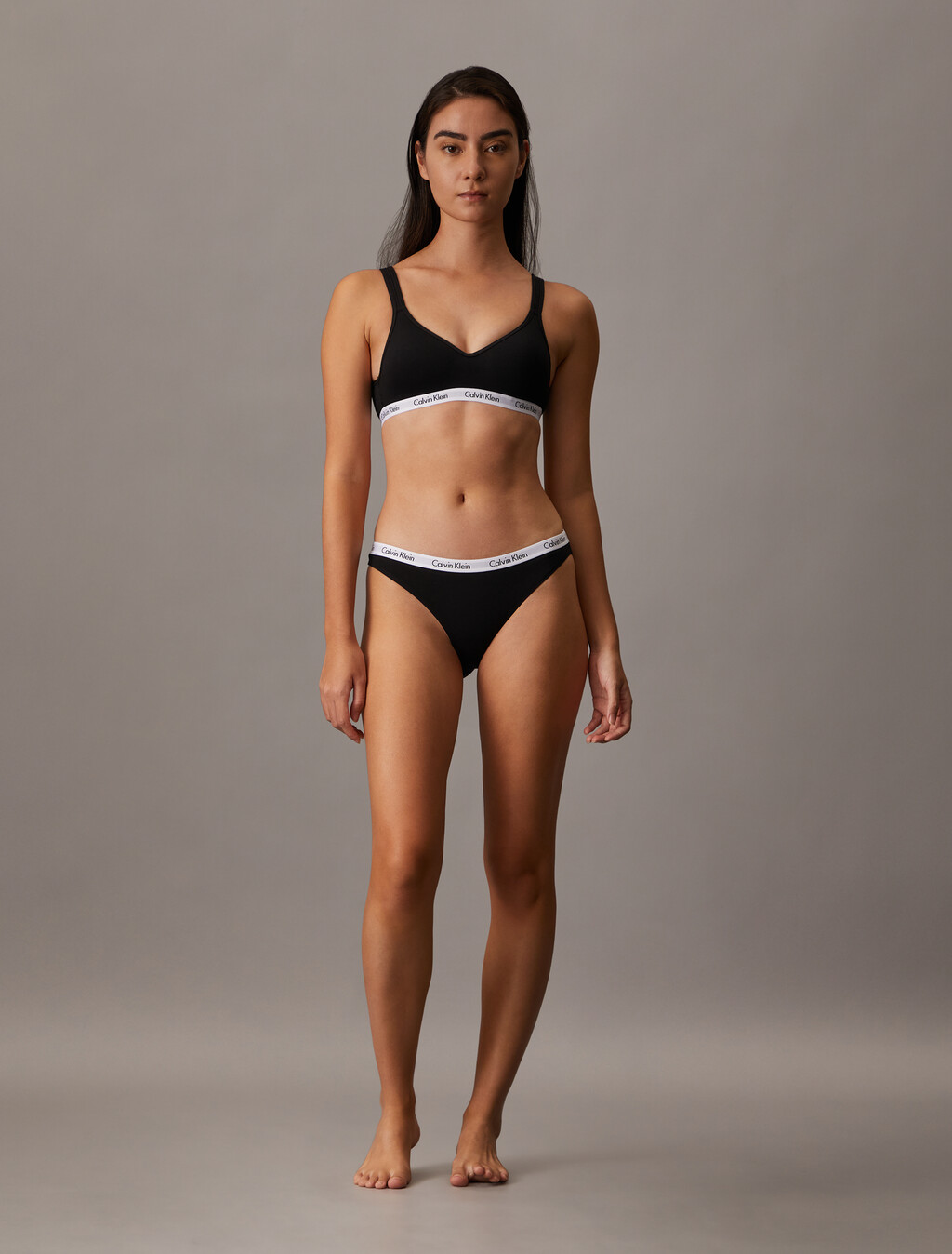 Carousel Lightly Lined Bralette, Black, hi-res
