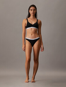 Carousel Lightly Lined Bralette, Black, hi-res