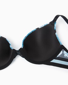CK One Micro Push Up Plunge Bra, FRANCES PRT, hi-res