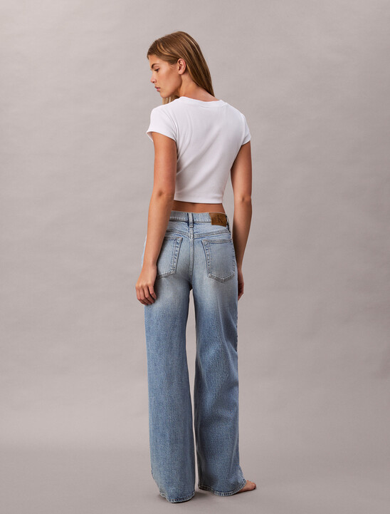 Allover Monogram Low Rise Baggy Jeans