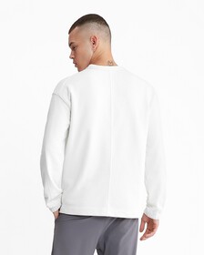 Cotton Terry Logo Sweatshirt, VAPOROUS GRAY, hi-res