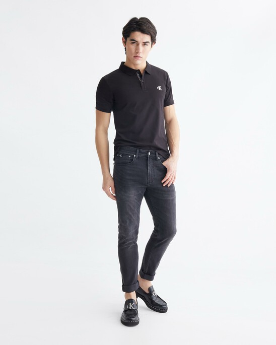 SLIM LOGO PLACKET POLO