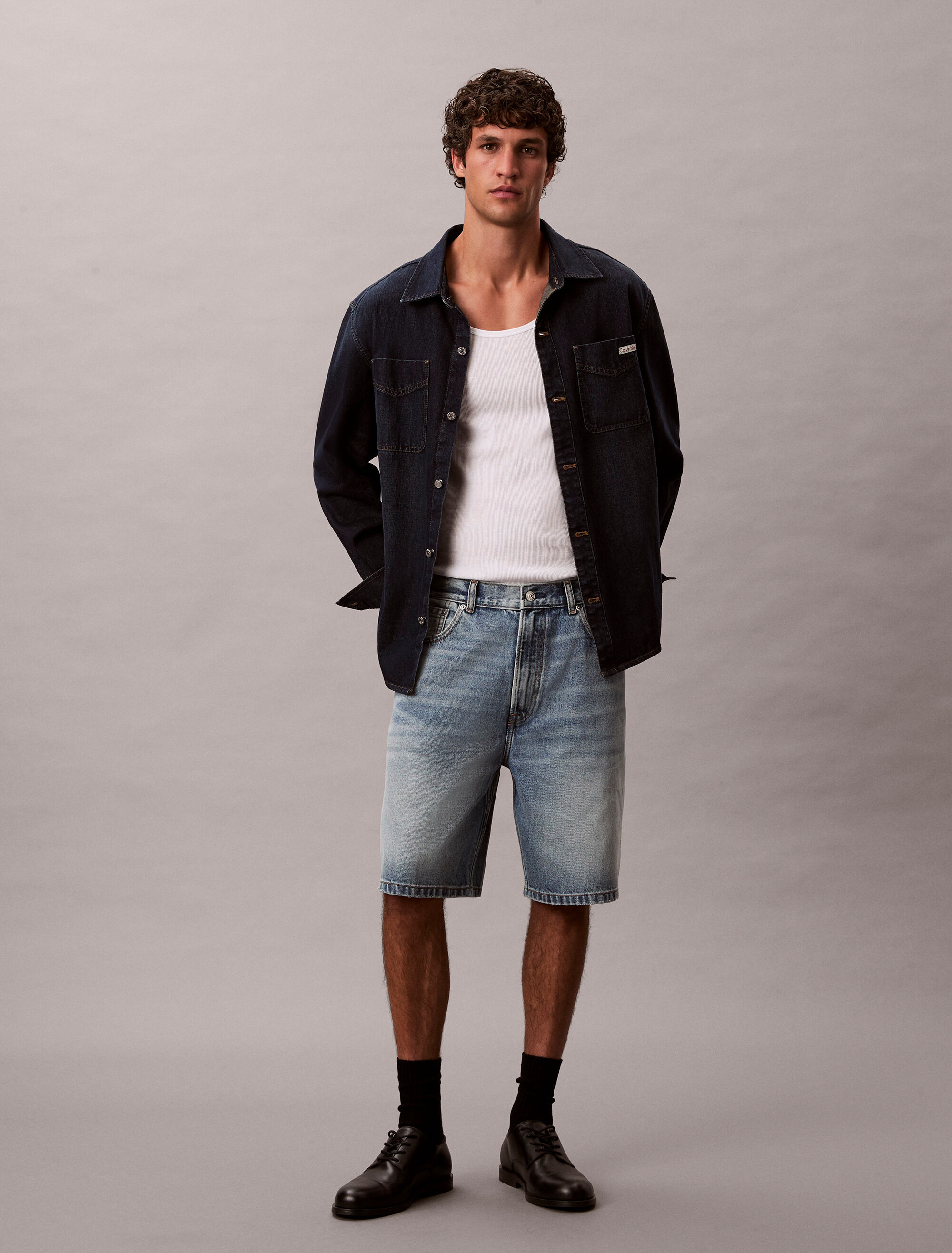 90s Vintage Denim Short | blue | Calvin Klein Singapore