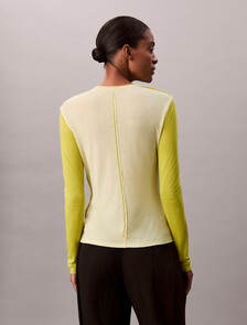 Inside Out Sheer Top, Fragile Sprout, hi-res