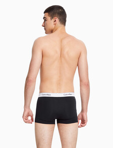 Icon Cotton Stretch Trunks 2 Pack, Grey Heather/Black, hi-res