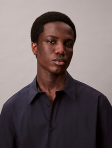 Cotton Nyon Relaxed Shirt, Night Sky, hi-res