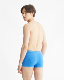 Cotton Stretch 3 Pack Low Rise Trunk, B10 Grey Heather/Classic White/Palace Bl, hi-res