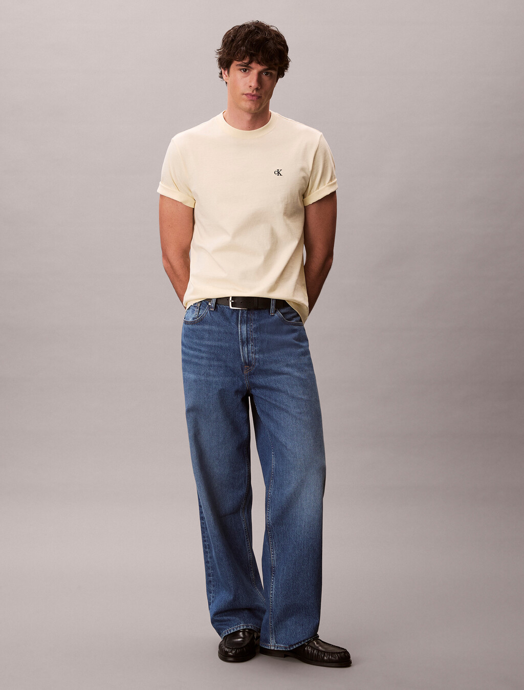 Embroidered Monogram Logo Relaxed T-Shirt, Pear Sorbet, hi-res