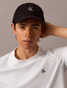 Small Monogram Baseball Cap, Black, hi-res