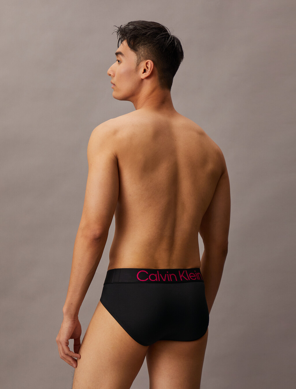 Microfiber Stretch Bold Logo Hip Brief 3 Pack, black w high rise logo/black w petunia pink logo/b, hi-res