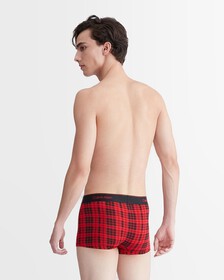 Modern Cotton Holiday Trunk, SCOTTISH PLAID_ROUGE/SUNDRIED TOMATO, hi-res