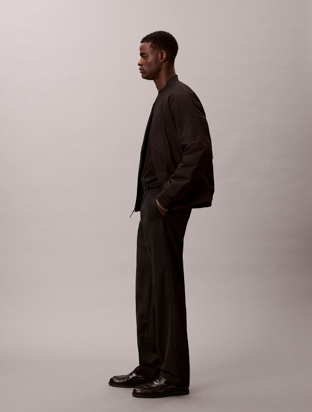 Sport Bomber Jacket, Black, hi-res