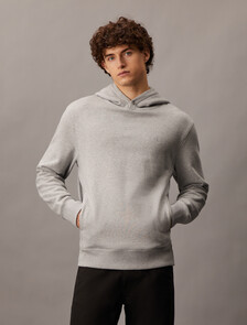 Heavy Cotton Logo Hoodie, Light Grey Heather, hi-res