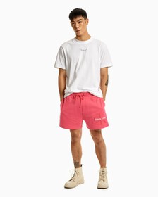 Pride Monogram Sweat Shorts, Pink Flambe, hi-res