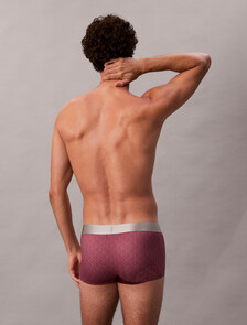 Brushed Microfiber Stretch Low Rise Trunk, 19524 TEENIE DELUSTER EMBLEM+DARK BERRY, hi-res