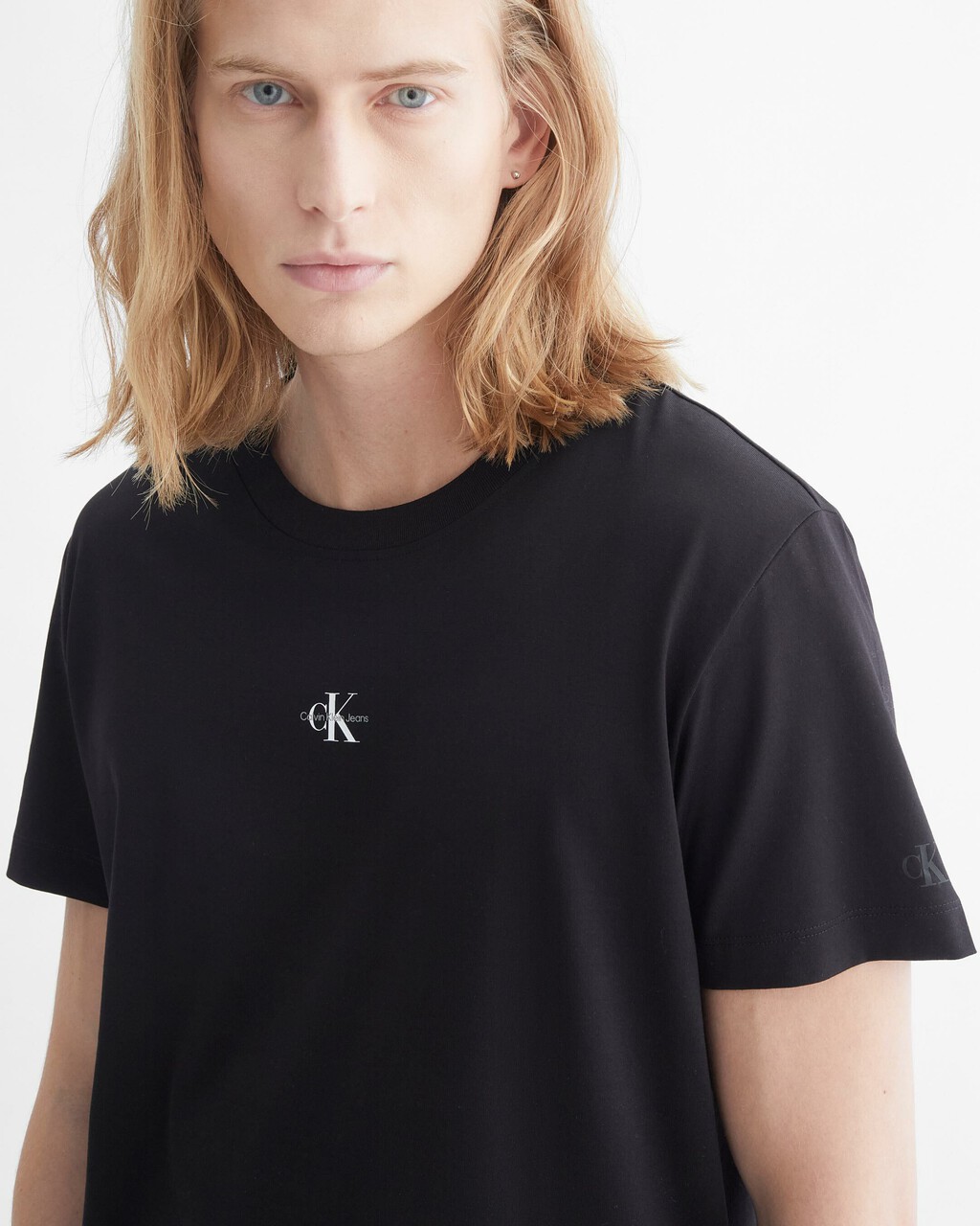 MICRO MONOLOGO TEE, CK BLACK, hi-res