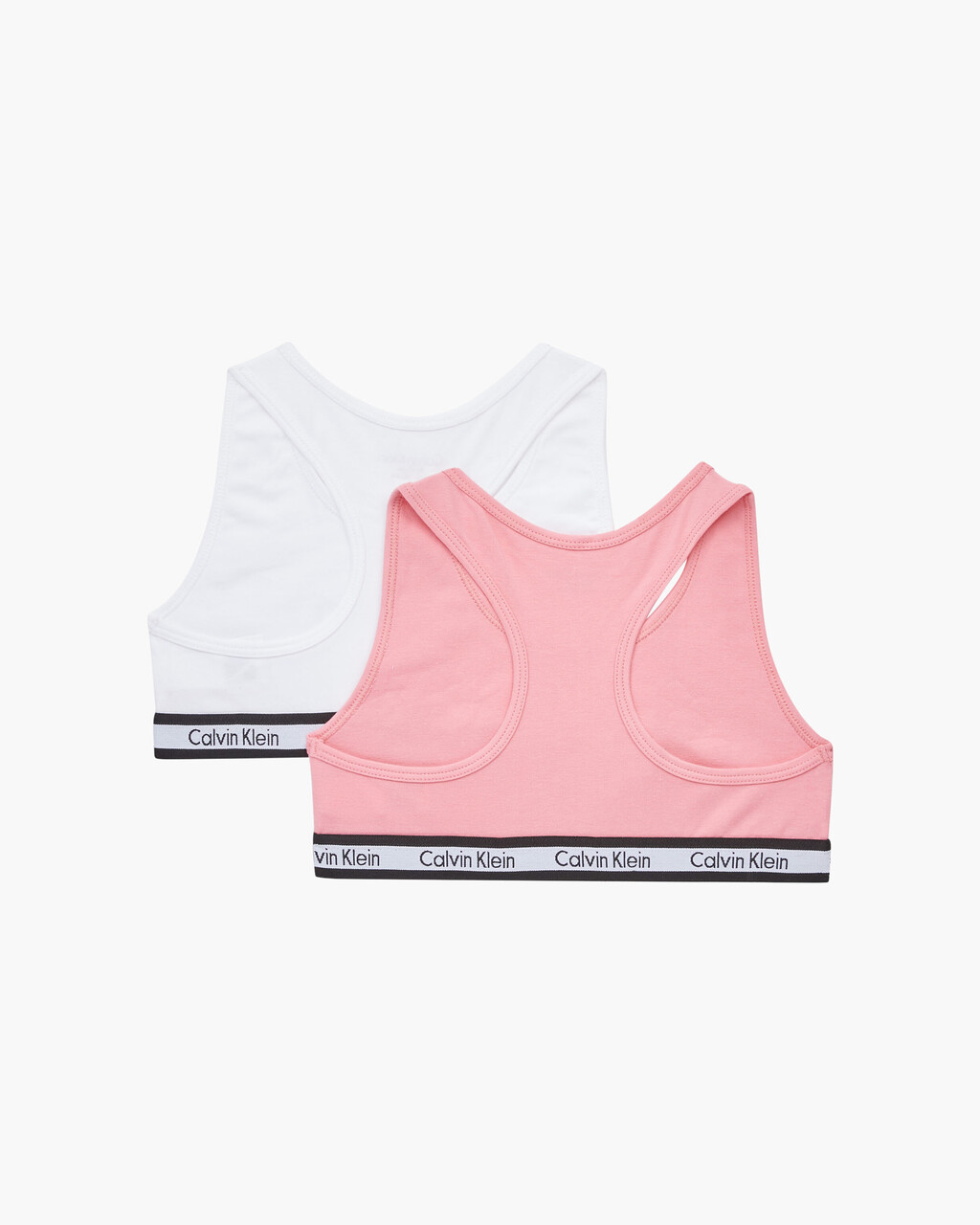 MODERN COTTON GIRLS BRALETTES 2 PACK, Roseypink/Pvhwhite, hi-res
