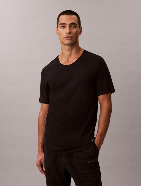 CK Black Cotton Stretch Tee