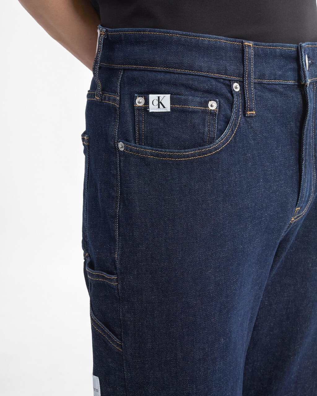 90S STRAIGHT SUSTAINABLE JEANS, Rinse Blue Pocket Label, hi-res